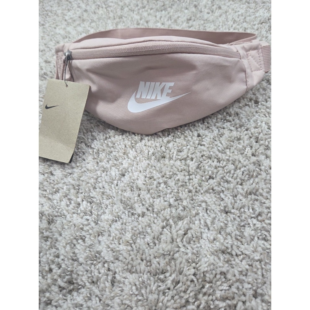 Nike Heritage Waistpack Fanny Pack Pink NWT + Velvet Scrunchie Bundle DB0490-663